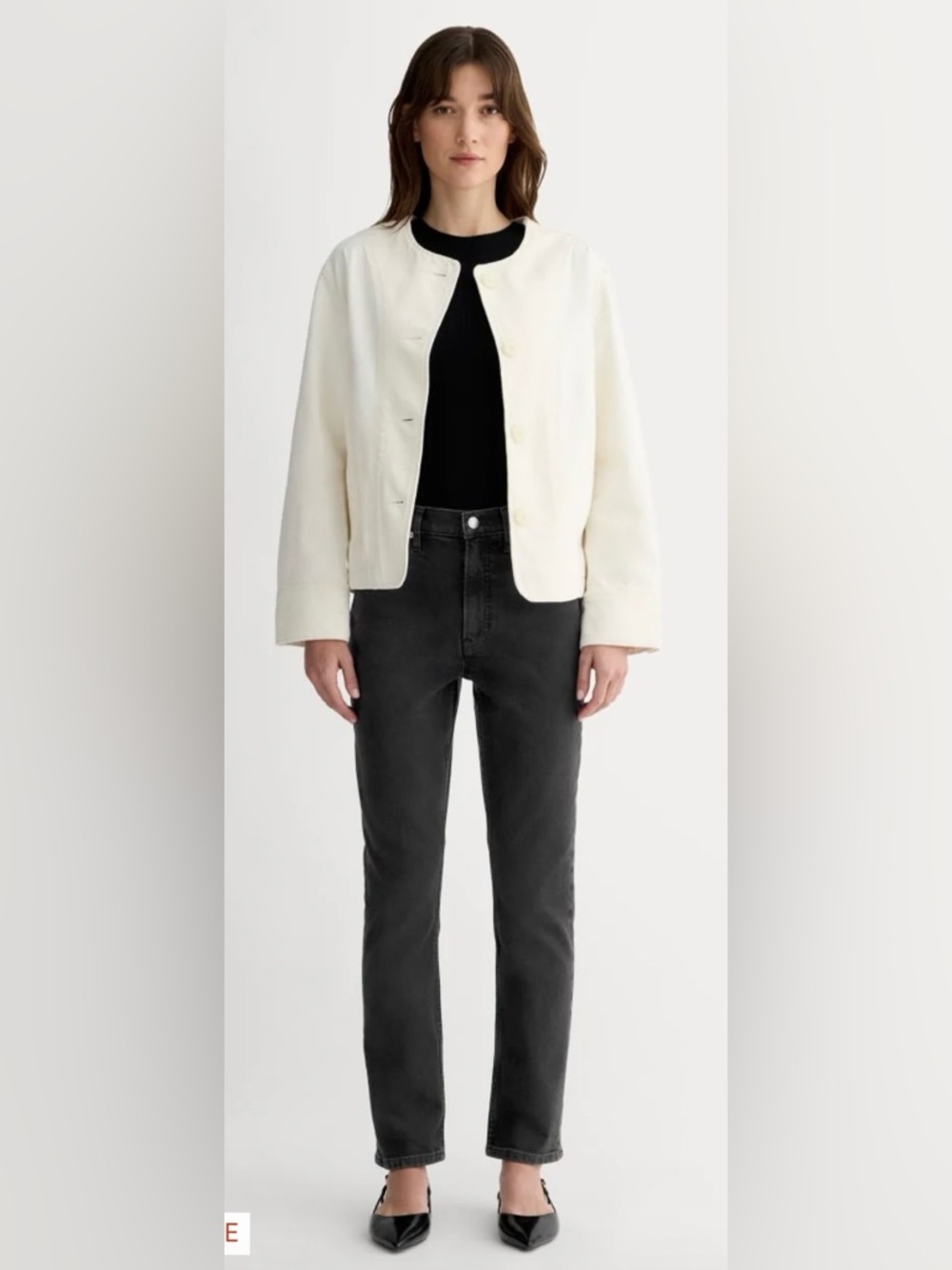 Everlane The Original Cheeky Jean Washed Black 33R